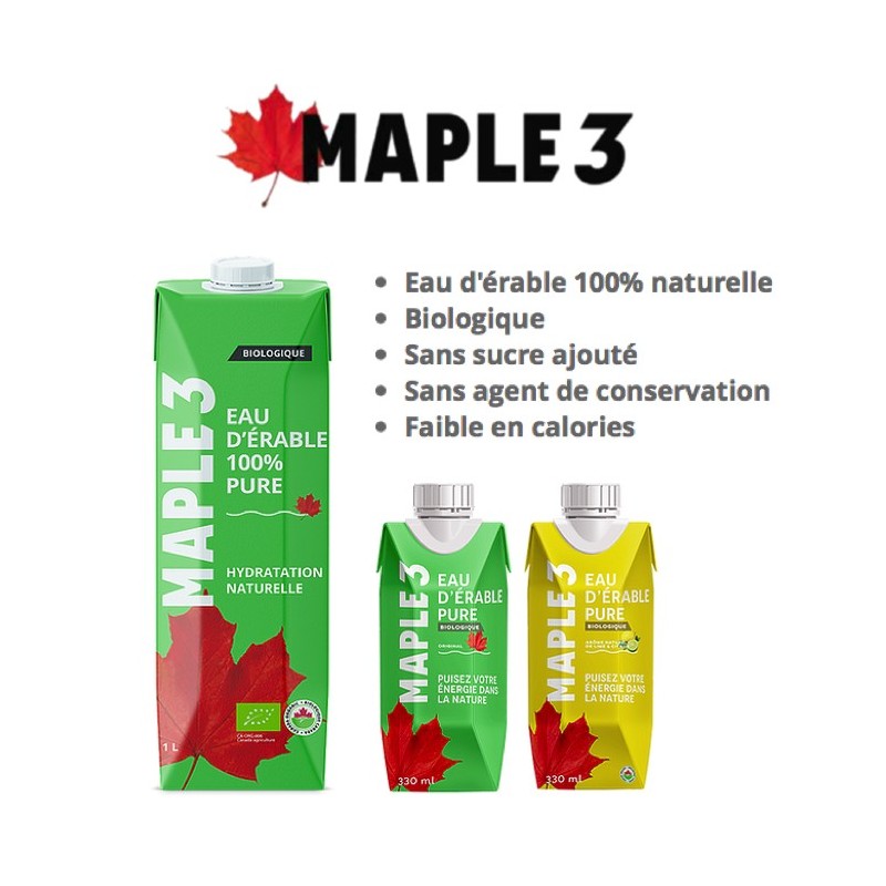 eau d'érable 1 L maple 3 eau d'érable 1 L maple 3